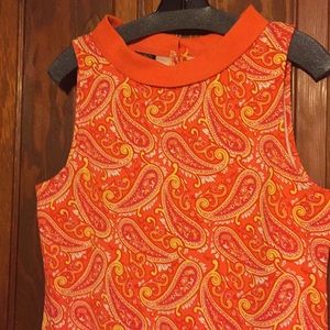 Talbots paisley dress